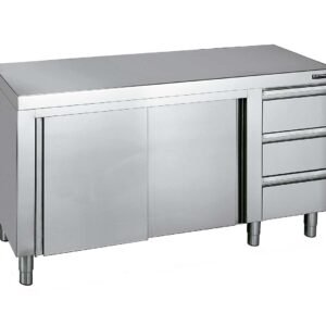 Mueble Central Gama 600 con Cajones y Puertas Correderas Distform