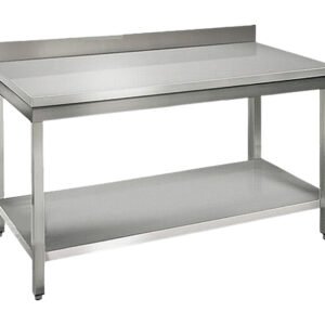 Mesa Mural Gama 600 en Acero Inoxidable con 1 Estante 200x60x85