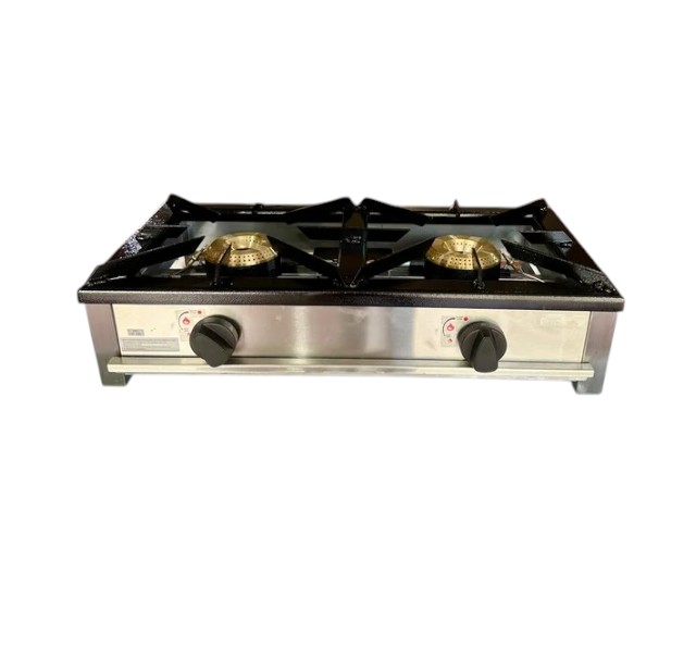 cocina-Photoroom Cocina industrial gas 2 fuegos alto rendimiento - Imagen 1