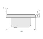 Edenox Fregadero Gama 700 sin Bastidor - Imagen 2