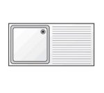 Edenox Fregadero Gama 600 con Bastidor sin Estante - Imagen 2