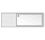 Edenox Fregadero Gama 700 Gran Capacidad Bastidor con Estante - Imagen 2