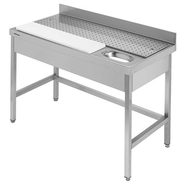 Edenox Fregadero Gama 700 con Mesa Preparación Carne y Pescado