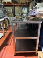 Mesa en acero inoxidable dos estantes - Imagen 7