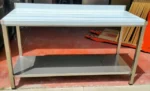 mesa de trabajo acero inox 1, 5m - Imagen 2