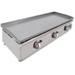Plancha a gas 100 cm ARILEX en acero laminado de 6 mm 100PGLN - Imagen 3