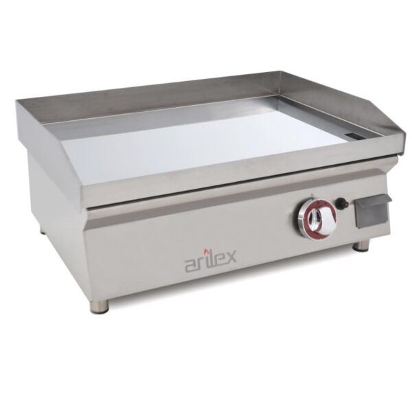 Plancha a gas 60 cm ARILEX en acero 15 mm con baño cromo duro 60PGCN