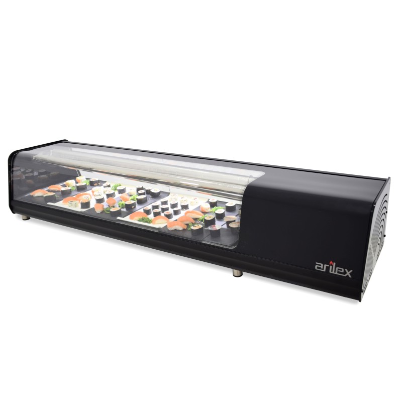 vitrina-refrigerada-de-sushi-6-bandejas-gn13-6vtg-vision-sushi Vitrina refrigerada de SUSHI ARILEX 6 bandejas GN1/3 6VTG VISION SUSHI - Imagen 1
