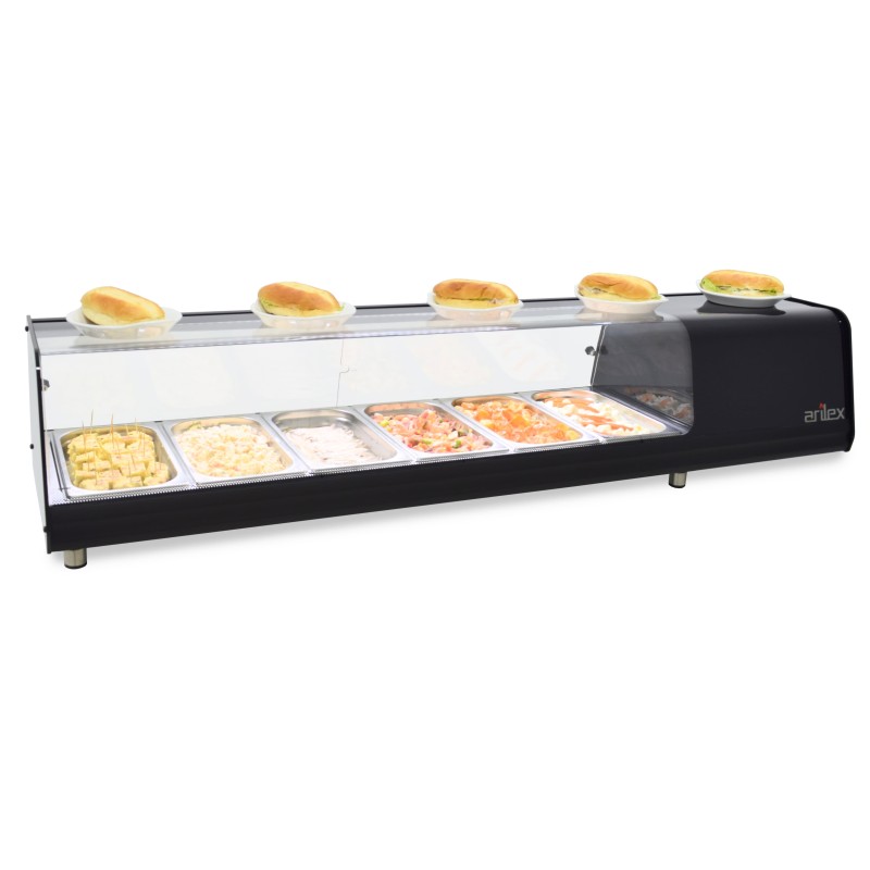 vitrina-refrigerada-de-tapas-arilex-vision-placa-lisa-capacidad-4-gn13-4vtl-vision Vitrina refrigerada de tapas ARILEX VISION PLACA LISA capacidad 4-GN1/3 4VTL VISION - Imagen 1